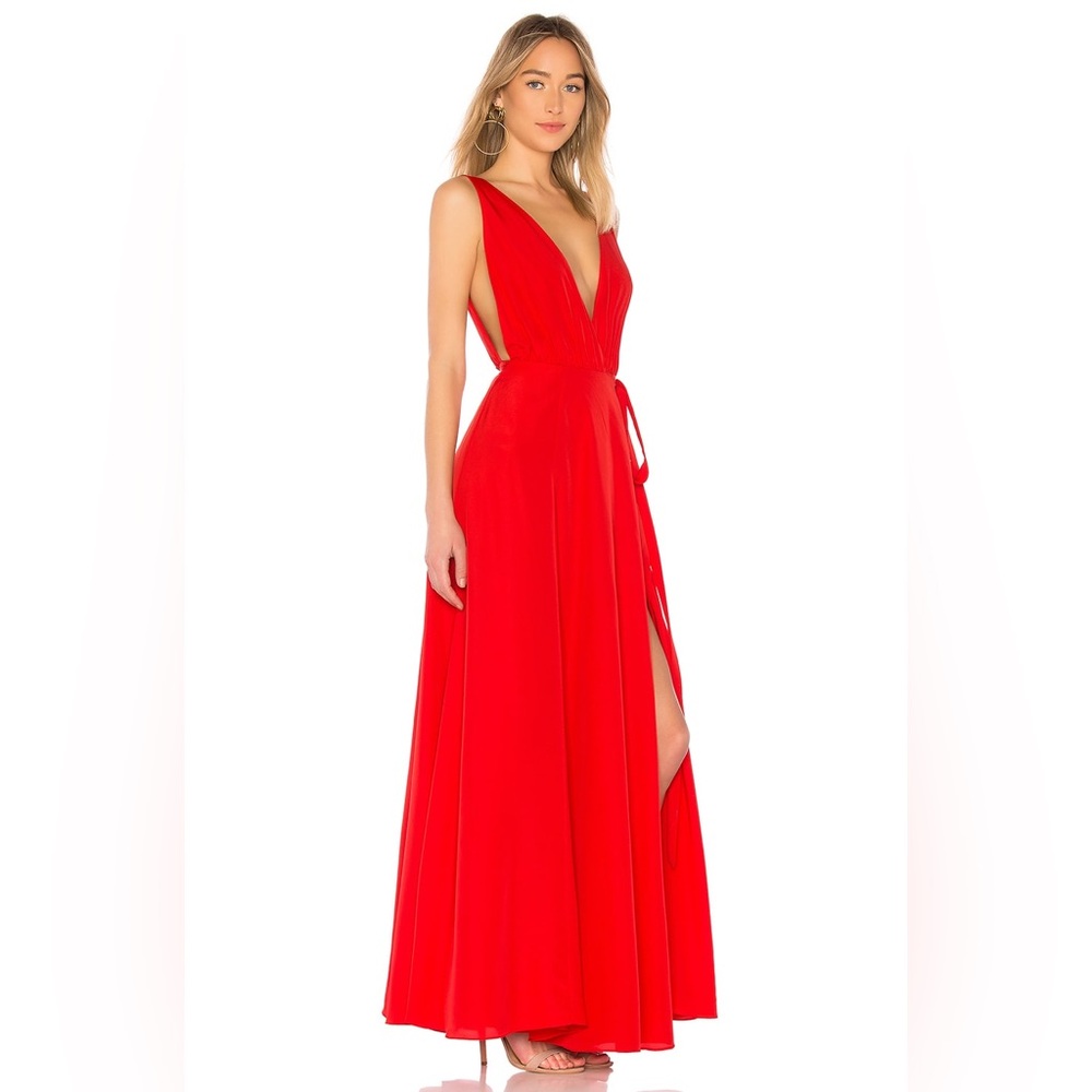 Lovers + Friends Red Wrap dress